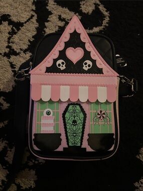 Bath & Body Works Pink & Mint Haunted House Crossbody Bag